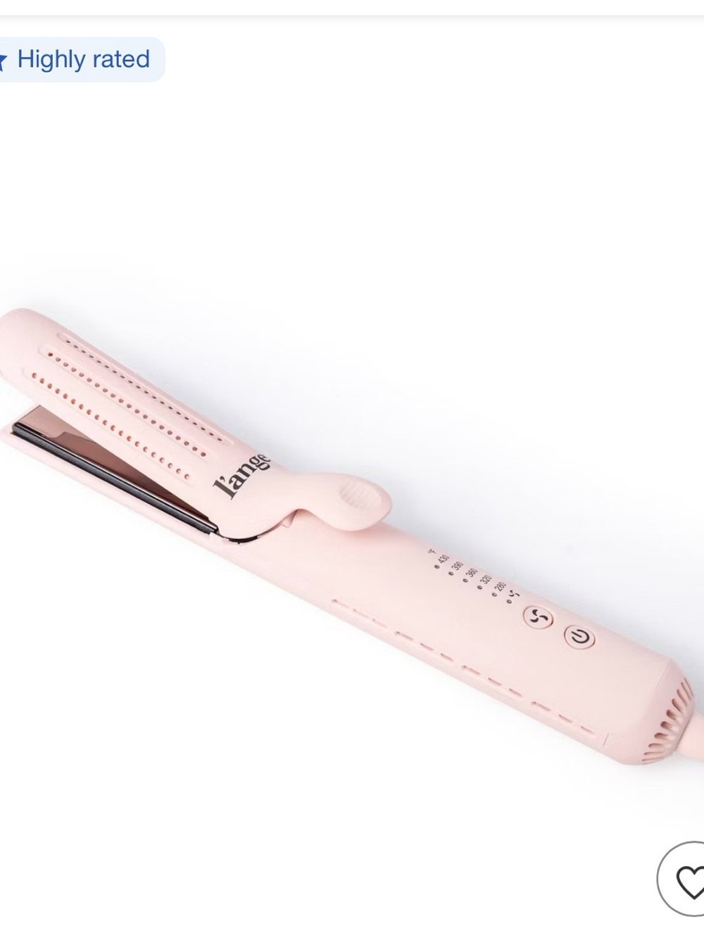Lange Light Pink Heated Hair Styler